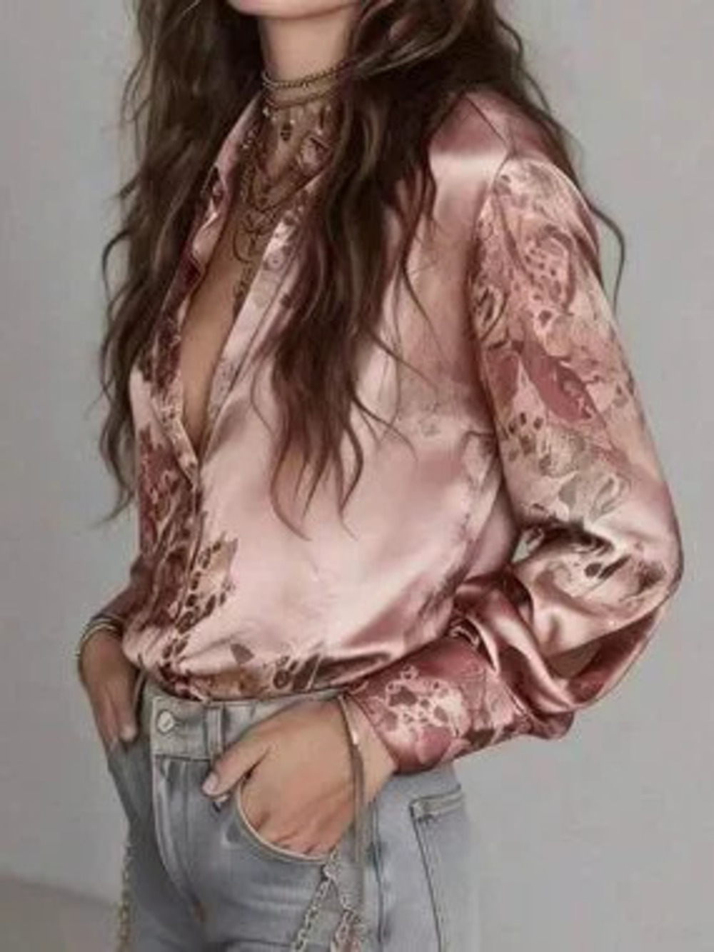 ZARA Multicolor Casual Women's Random Print Regular Fit Button Shirt